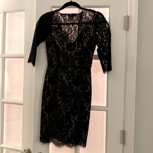 Aijek black lace dress size 1, NEW